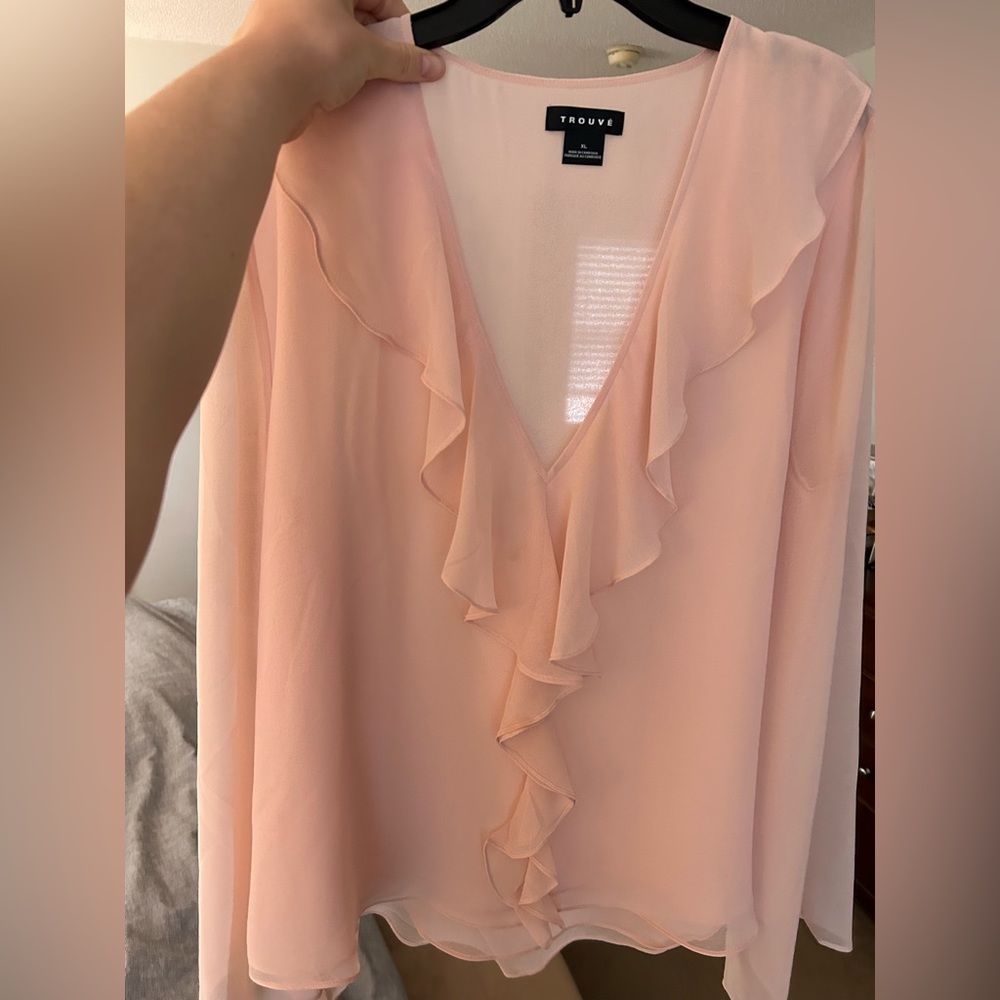 Trouvé light pink blush blouse